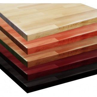 Restaurant Table Tops - Solid Wood, Veneer, Laminate