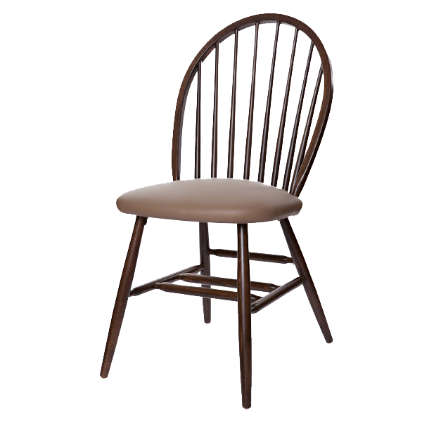 Early Colonial Style Windsor Side Chair With Upholstered Seat OD212US