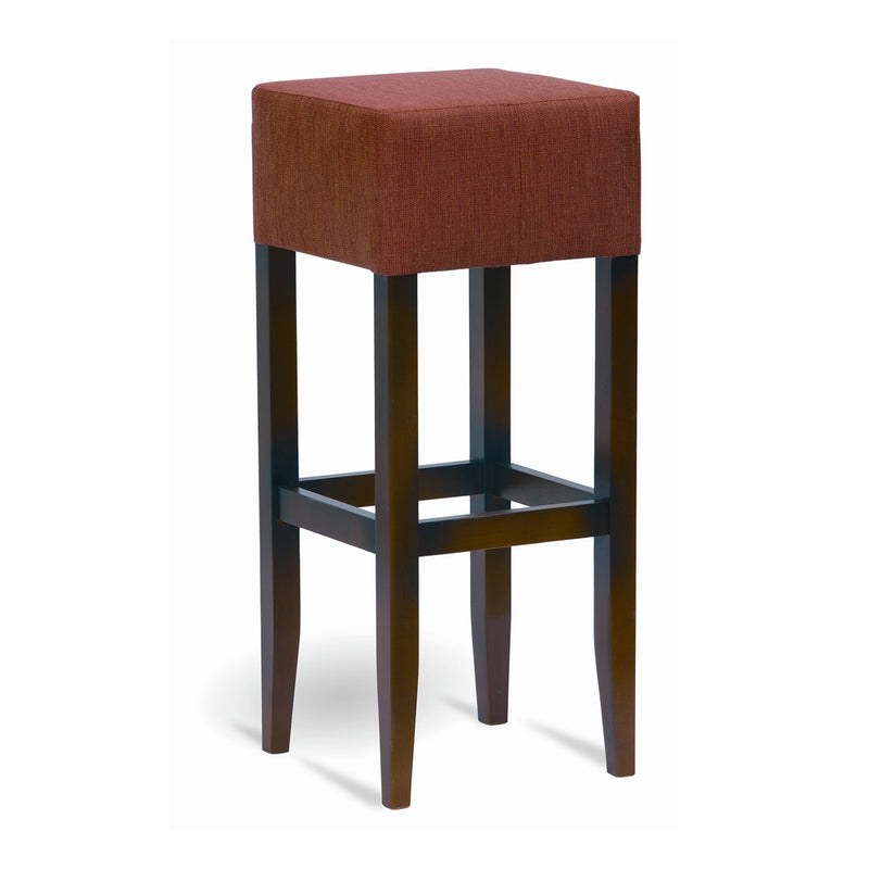 Square Wooden Backless Barstool