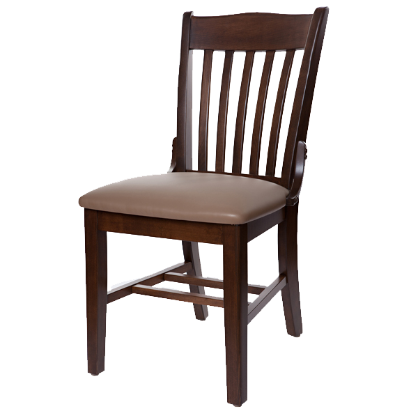 Classic Style Schoolhouse Side Chair With Upholstered Seat OD252US