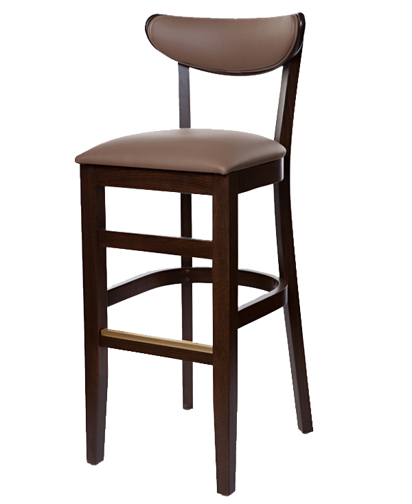 Modern Style Boomerang Barstool  With Upholstered Seat & Back OD276USB
