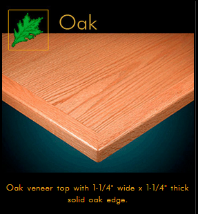 3200 Series Oak Veneer Table Top