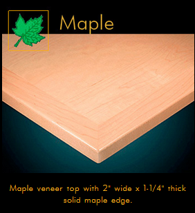 3222 Series Maple Veneer Table Top