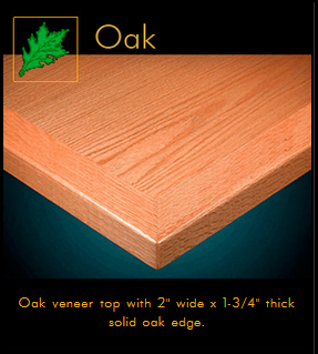 3402 Series Oak Veneer Table Top