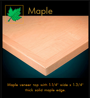 3420 Series Maple Veneer Table Top