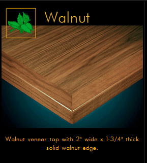 3482 Series Walnut Veneer Table Top