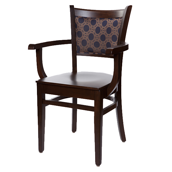 Classic Style Ellington Upholstered Back Arm Chair OD384UB