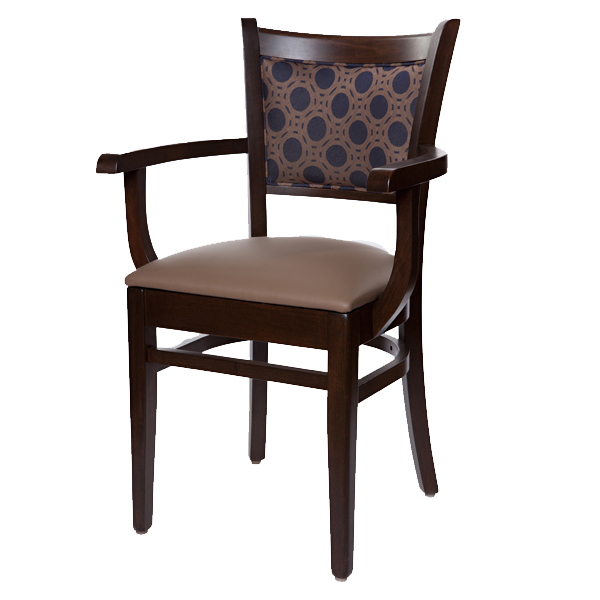 Classic Style Ellington Upholstered Back Arm Chair OD384UB
