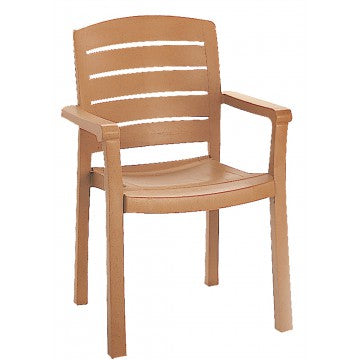 Acadia Classic Stacking Dining Armchair Teakwood