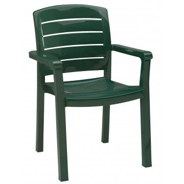 Acadia Classic Stacking Dining Armchair Green