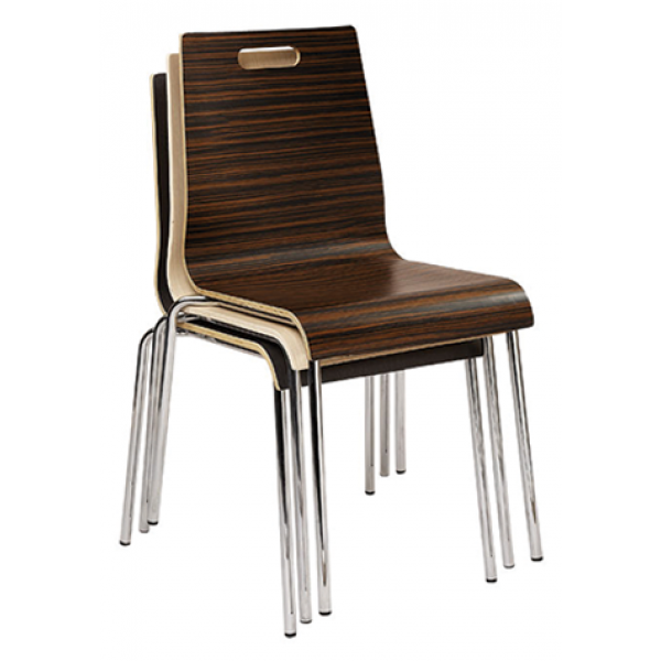 Mesa Stackable Side Chair w/ handhold Back, GA4794