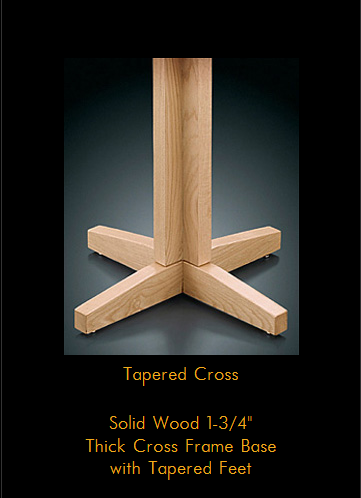 8000 Series Tapered cross table base