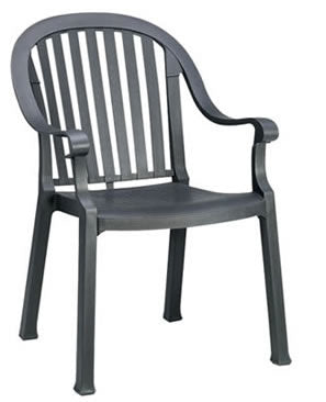 Colombo Stacking Armchair Charcoal
