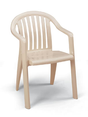 Miami Lowback Stacking Armchair Sandstone
