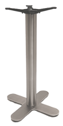 Cross Style (4-Prong) Stainless Steel Table Base