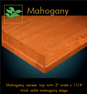 3242 Series Mahogany Veneer Table Top