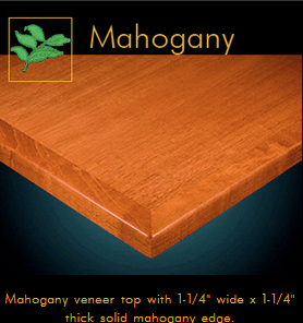 3240 Series Mahogany Veneer Table Top