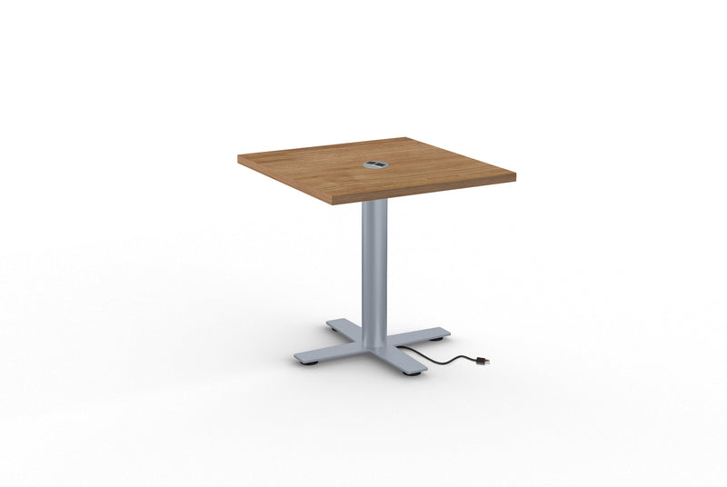 Sienna X Cafe Series Square Laminate Table with Power Management