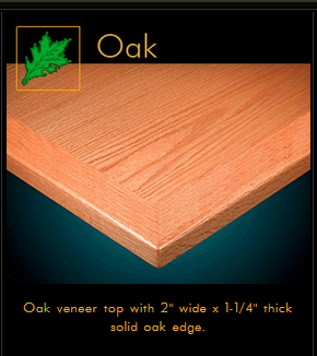 3202 Series Oak Veneer Table Top