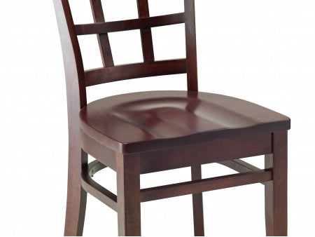 Venice Beechwood Chair with Upholstered Padded Back