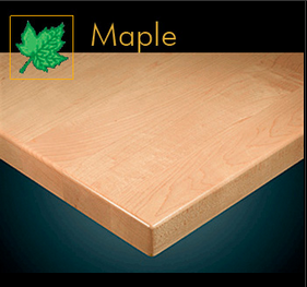 2025 Series Contemporary Maple Plank Table Top