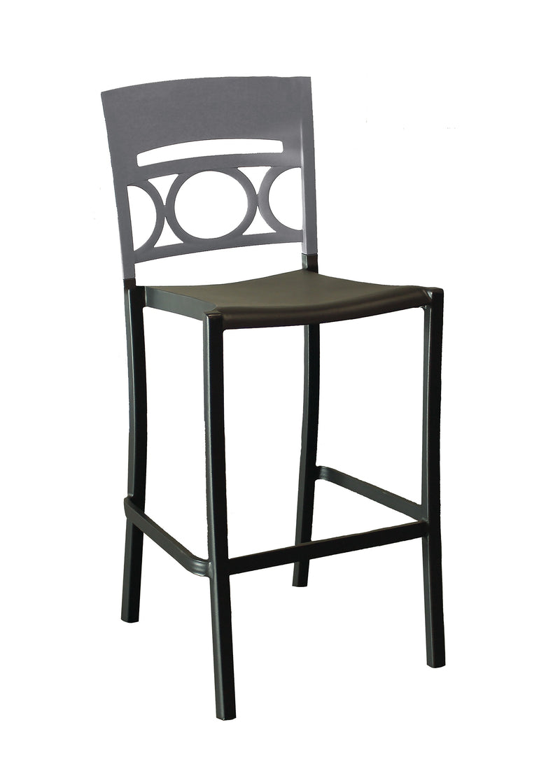 Moon Stacking Barstool w/ Low Backrest