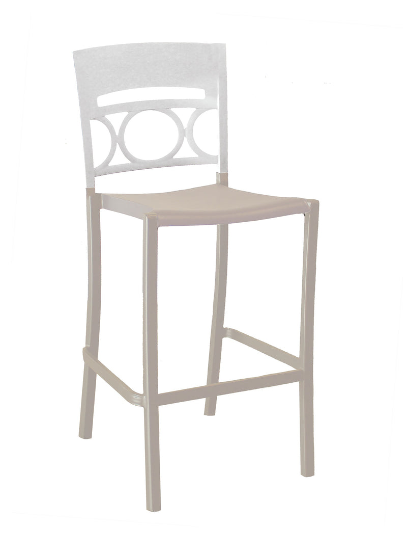 Moon Stacking Barstool w/ Low Backrest