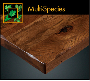 3075 Series Rustic Multi Species Plank Table Top