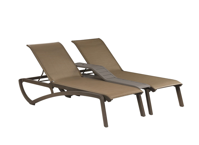 Sunset Duo Stacking Chaise w/ Center Console