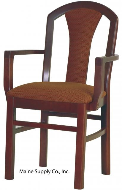 OD224USBRFD Cabaret Arm Chair With Upholstered Seat & Back