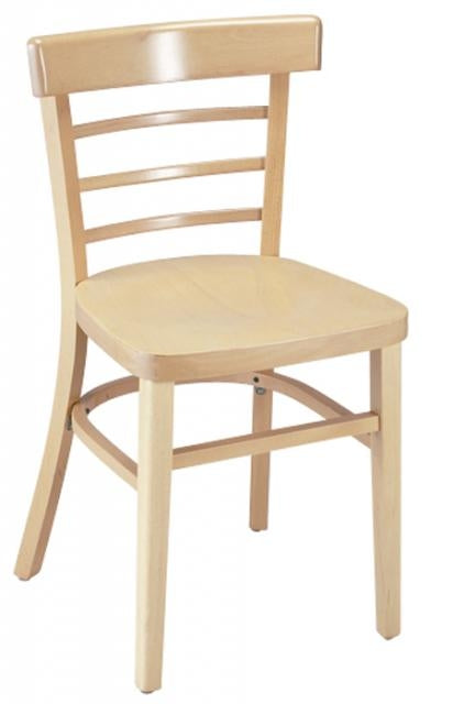 2GA1105VSRFD Wood Ladderback Restaurant Chair