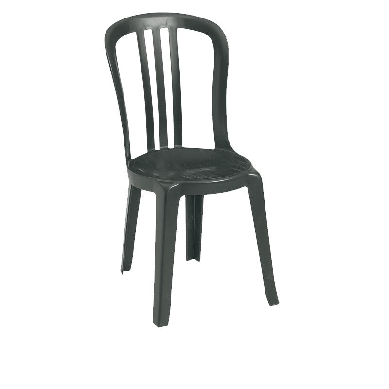 Miami Bistro Stacking Sidechair Charcoal
