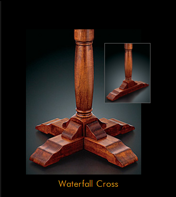 8300 Series Waterfall cross table base